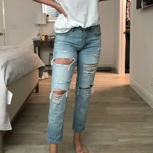 American Eagle Distressed Boyfriend Jeans